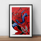 Cuadro Spiderman Pop Art Héroes Comics Decoracion Paspartu