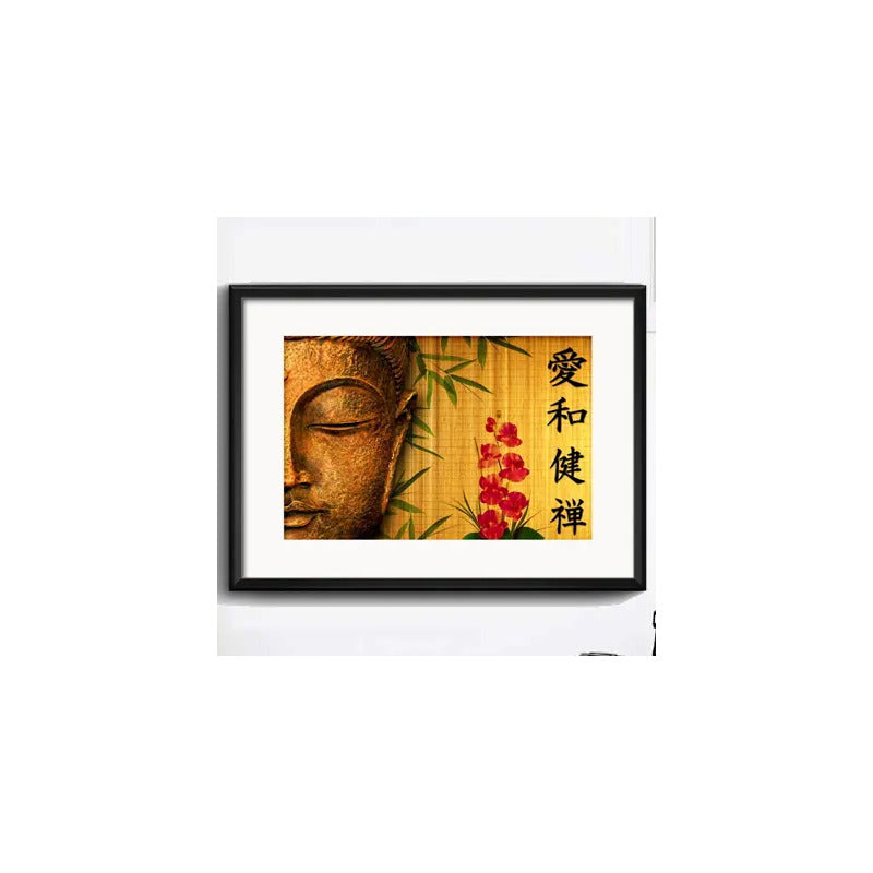 Cuadro Buda Budismo Meditacion Zen Feng Shui Con Paspartu