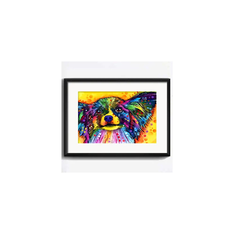 Cuadro Perro Pop Art Todas Las Razas Decoracion Con Paspartú