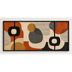 Cuadro Dormitorio Living Boho Geometricos Abstractos Grande Marco Negro