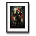 Cuadro Predator Yautja Depredador Pelicula Cine Con Paspartú Marco Negro