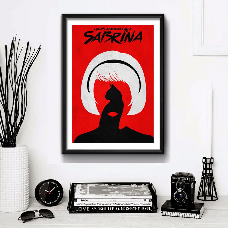 Cuadro Sabrina La Bruja Adolescente Serie Tv Arte Decoración