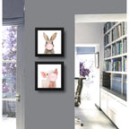 Set 2 Cuadros Conejo Chicle Cerdo Baby Animals Decoracion