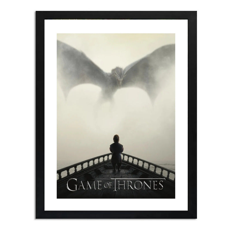 Cuadro Game Of Thrones A Dance With Dragons Série Decoracion Marco Negro