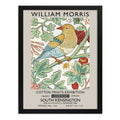 Cuadro Dormitorio Living William Morris Pajaro Frutilla Arte Marco Negro