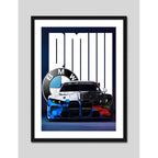 Cuadro Bmw M4 Csl Competition Coupé Auto Modelo Decoracion Marco Negro