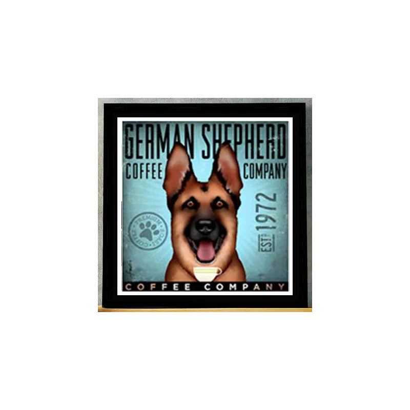 Cuadro Perro Cafe Pop Art Todas Razas Mascota Pet Decoracion
