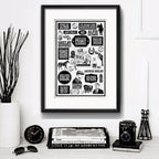 Cuadro Peaky Blinders Serie Tv Arte Decoracion Con Paspartú