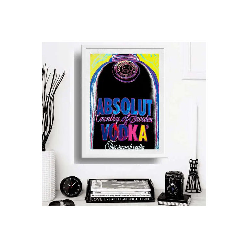 Cuadro Vodka Pop Art Andy Warhol Arte Cocina Pub Decoracion