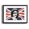 Cuadro Sex Pistols God Save The Queen Punk Rock Con Paspartú Marco Negro