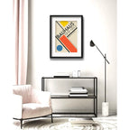 Cuadro Bauhaus Exposicion 1923 Arte Br6 53x43cm Con Paspartú Marco Negro