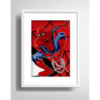 Cuadro Spiderman Pop Art Héroes Comics Decoracion Paspartu