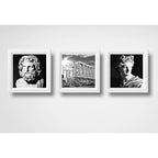 Set 3 Cuadros Zeus Apolo Ruinas Griegas Grecia Decoracion
