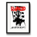 Cuadro Rancid Out Comes The Wolves Punk Rock Con Paspartú Marco Negro