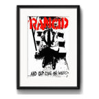 Cuadro Rancid Out Comes The Wolves Punk Rock Con Paspartú Marco Negro