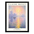 Cuadro Dormitorio Living Claude Monet Bruma De Lavanda Arte Marco Negro