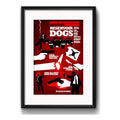 Cuadro Reservoir Dogs Minimalista Tarantino Cine Paspartú Marco Negro