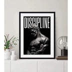 Cuadro Discipline Coach Personal Motivacional Art Decoracion Marco Negro