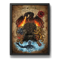 Cuadro Game Of Thrones Série Tv Arte Elementos Iconicos Brs1 Marco Negro
