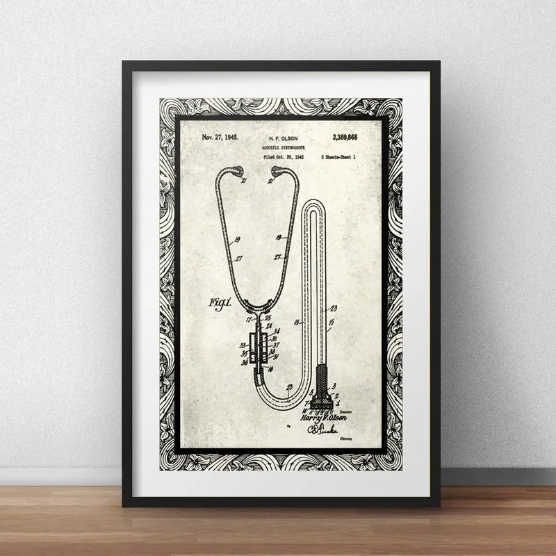 Cuadro Anatomia Cuerpo Humano Médico Clinica Con Paspartu Marco Negro