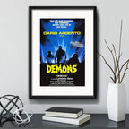 Cuadro Demons Demonio Dario Argento Pelicula Terror Paspartú Marco Negro