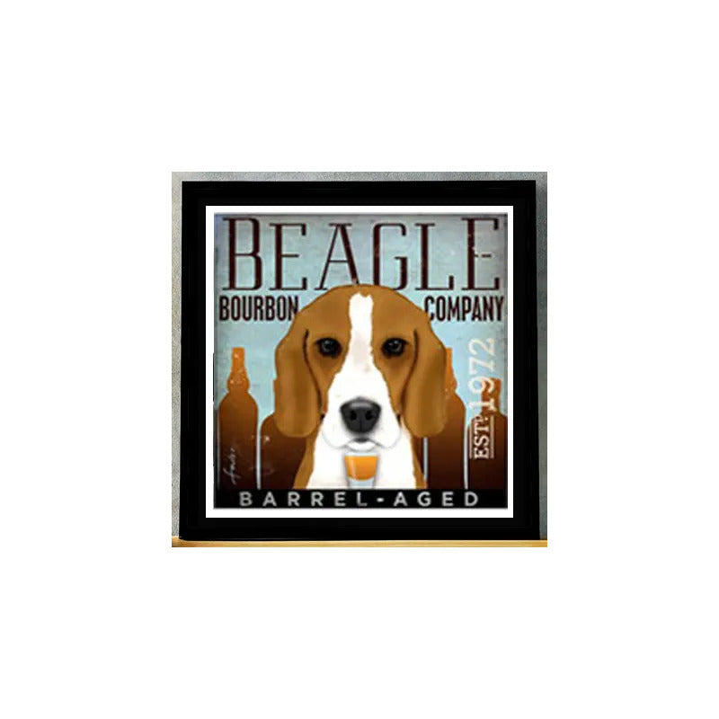 Cuadro Perro Cafe Pop Art Todas Razas Mascota Pet Decoracion