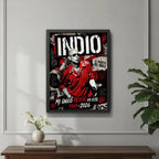 Cuadro Indio Solari Eterno Los Redondos Homenaje Rock Brs5 Marco Negro