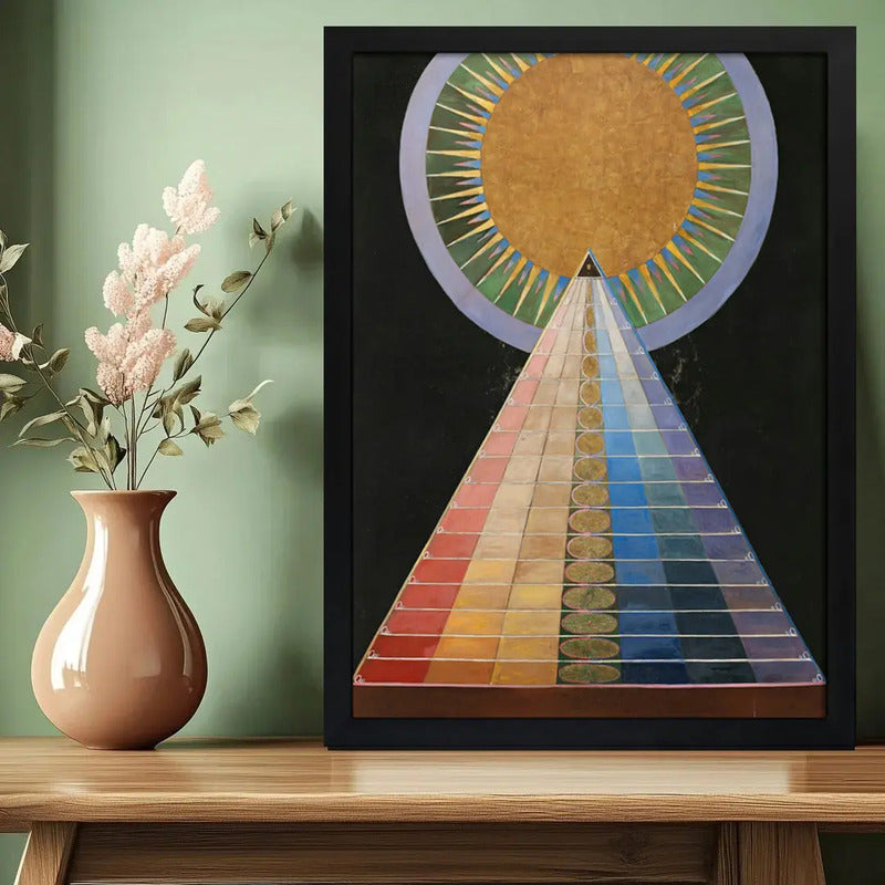Cuadro Dormitorio Living Hilma Af Klint Arte Altarpiece N. 1 Marco Negro