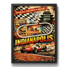 Cuadro Indianapolis Circuito Carrera Formula 1 Autodromo Marco Negro