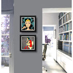 Set 2 Cuadros Mujer Maravilla Baño Superhéroe Comics Decor