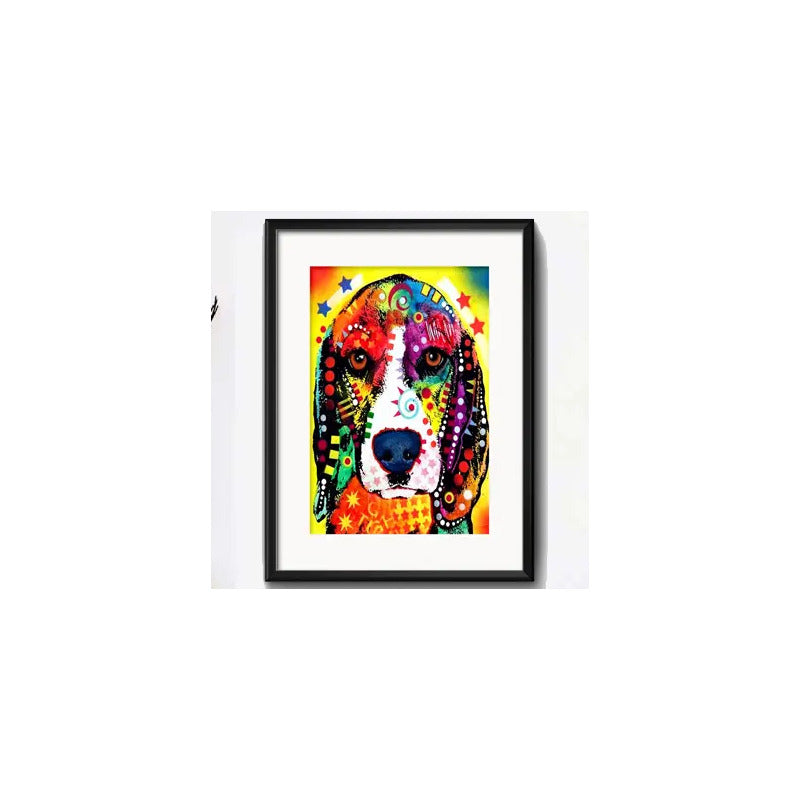Cuadro Perro Pop Art Todas Las Razas Decoracion Con Paspartú