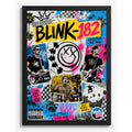 Cuadro Blink-182 Pop Punk Rock Since 1992 Arte Vintage Marco Negro
