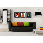 Set 3 Cuadros Perro Elvis Michal Jackson Bob Marley Pop Art
