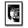 Cuadro Jim Morrison The Doors Frase Rock Decoracion Paspartú Marco Negro