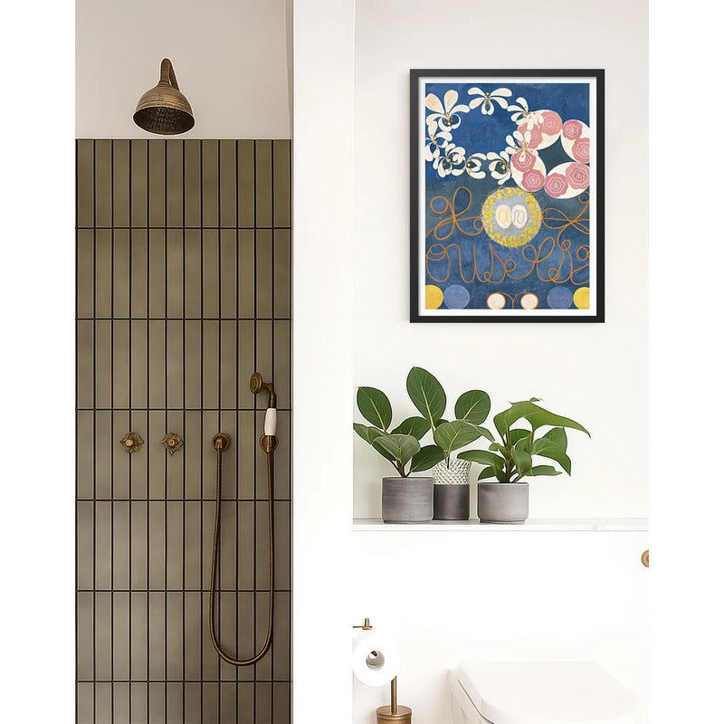 Cuadro Dormitorio Living Hilma Af Klint Arte Infancia N. 1 Marco Negro