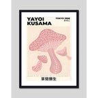 Cuadro Yayoi Kusama Cucumelo Hongos Tokyo Arte Japones Marco Negro