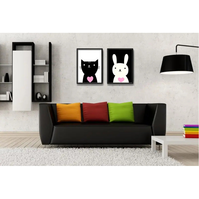 Set 2 Cuadros Perro Frase Decoracion Infantil Dormitorio