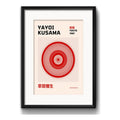 Cuadro Yayoi Kusama Arte Tokio 1987 53x43cm Con Paspartú Marco Negro