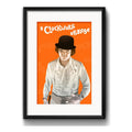 Cuadro La Naranja Mecánica Pop Art Pelicula Con Paspartú Marco Negro