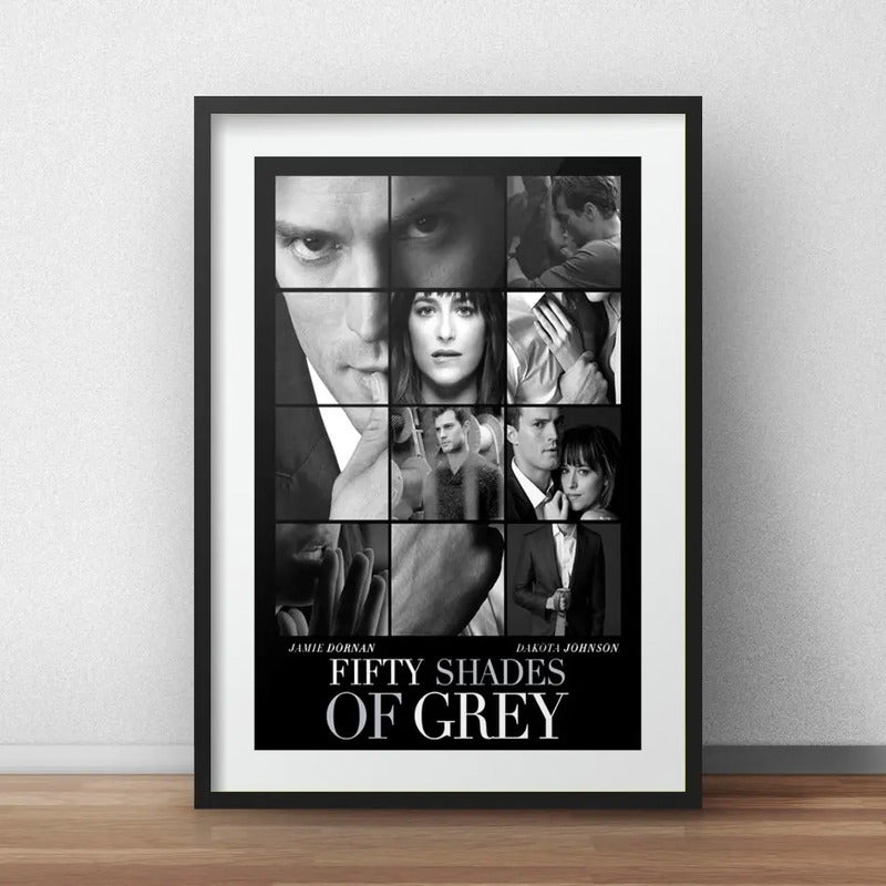 Cuadro 50 Sombras De Grey Pelicula Decoracion Con Paspartú Marco Negro