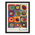 Cuadro Living Kandinsky Anillos Concéntrico Abstracto Arte Marco Negro