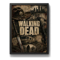 Cuadro The Walking Dead Serie Tv Apocalipsis Zombi Arte Brs1 Marco Negro