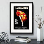 Cuadro Halloween By John Carpenter Terror Pelicula Paspartú Halloween 1 - 1978 Con Marco Negro