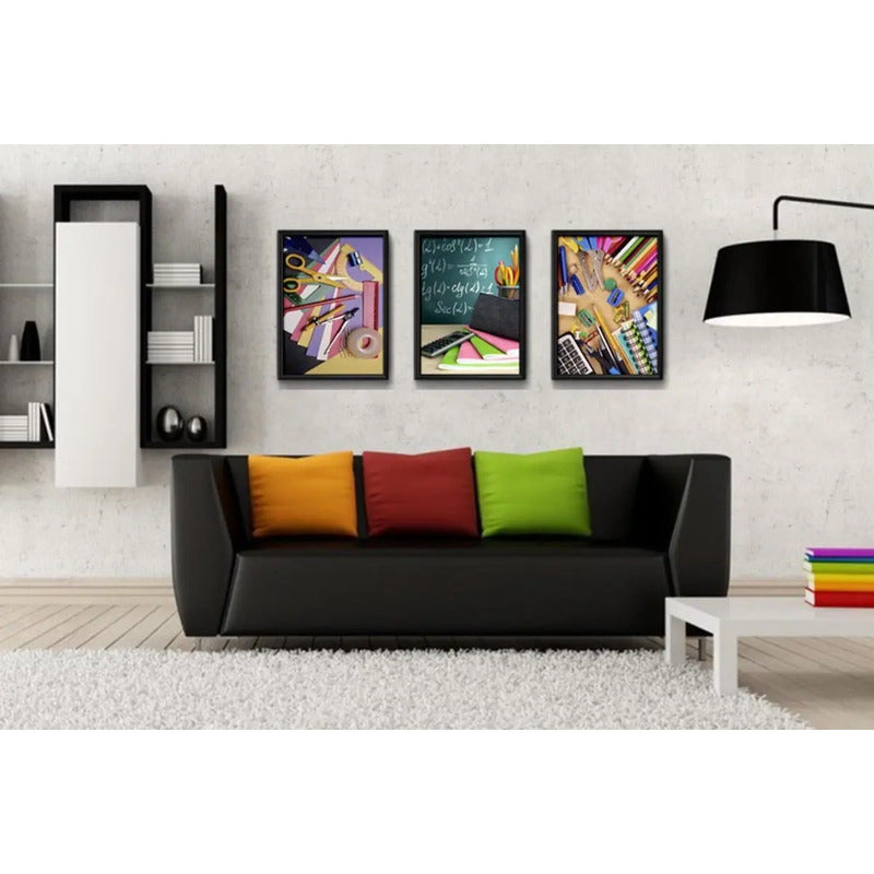 Set 3 Cuadros Educación Pedagogía Escuela Brs1 Decoracion