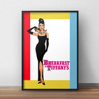 Cuadro Audrey Hepburn Pelicula Retro Breakfast Tiffany's