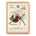 Cuadro Bauhaus Weimar 1923 Avant-garde Abstracto Marco Oak Marco Marrón Claro
