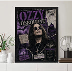 Cuadro Ozzy Osbourne Prince Of Darkness Rock Arte Vintage Marco Negro