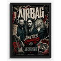 Cuadro Airbag Banda Rock Argentino Musica Decoracion Marco Negro