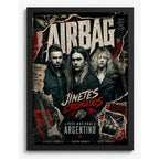 Cuadro Airbag Banda Rock Argentino Musica Decoracion Marco Negro