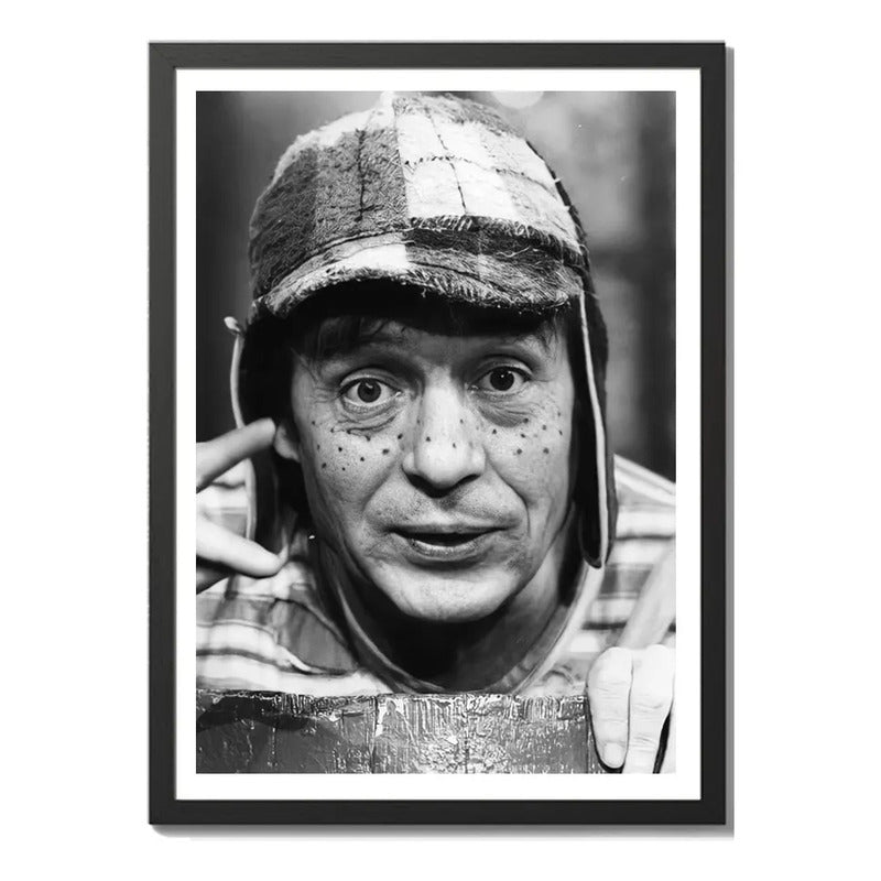 Cuadro El Chavo Del 8 Chapulin Don Ramon Chesperito Serie El Chavo Del 8 Con Marco Negro